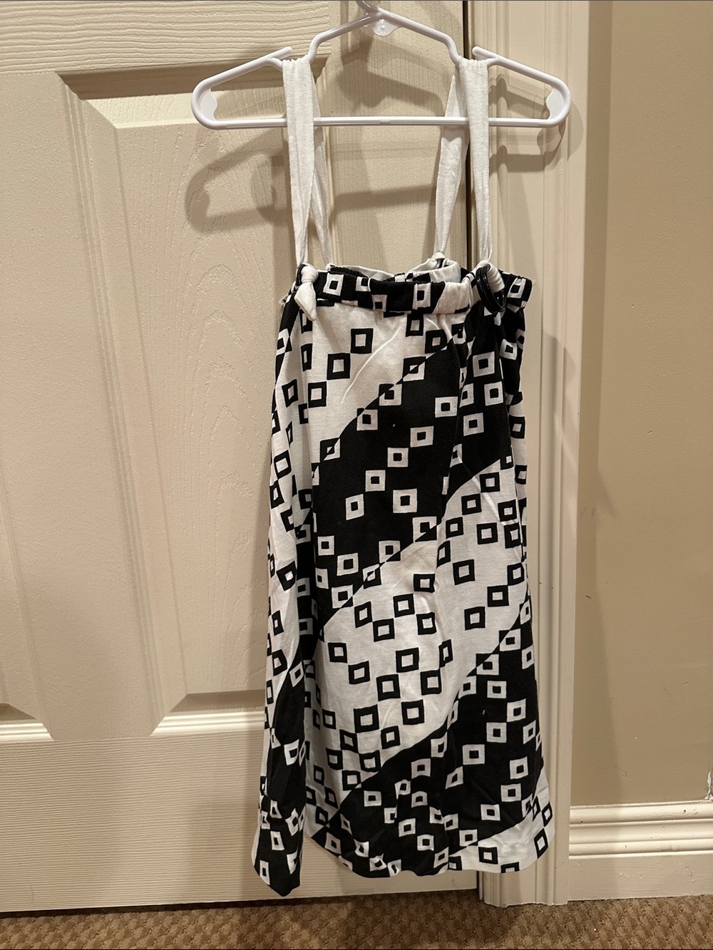 Girls' Black & White Geometric Skort